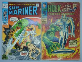 Two Marvel Comics; 93 July The Incredible Hulk and The Sub-Mariner Tales to Astonish, The Monarch