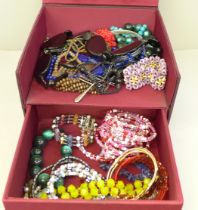 A collection of costume jewellery