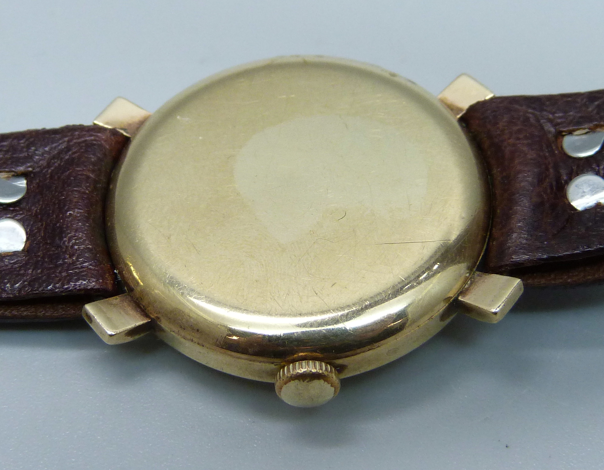A 9ct gold Zenith wristwatch, 29mm case - Bild 4 aus 5