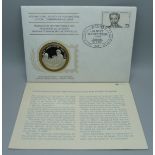 A Limited Edition sterling silver International Society of Postmasters Official Commemorative Issue,