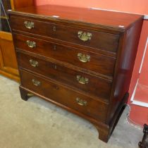 A George III mahogany chest of drawers