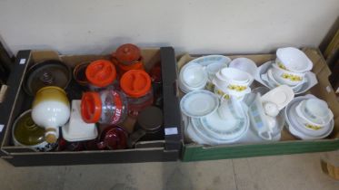Two boxes of assorted kitchenalia