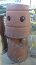A terracotta chimney-pot