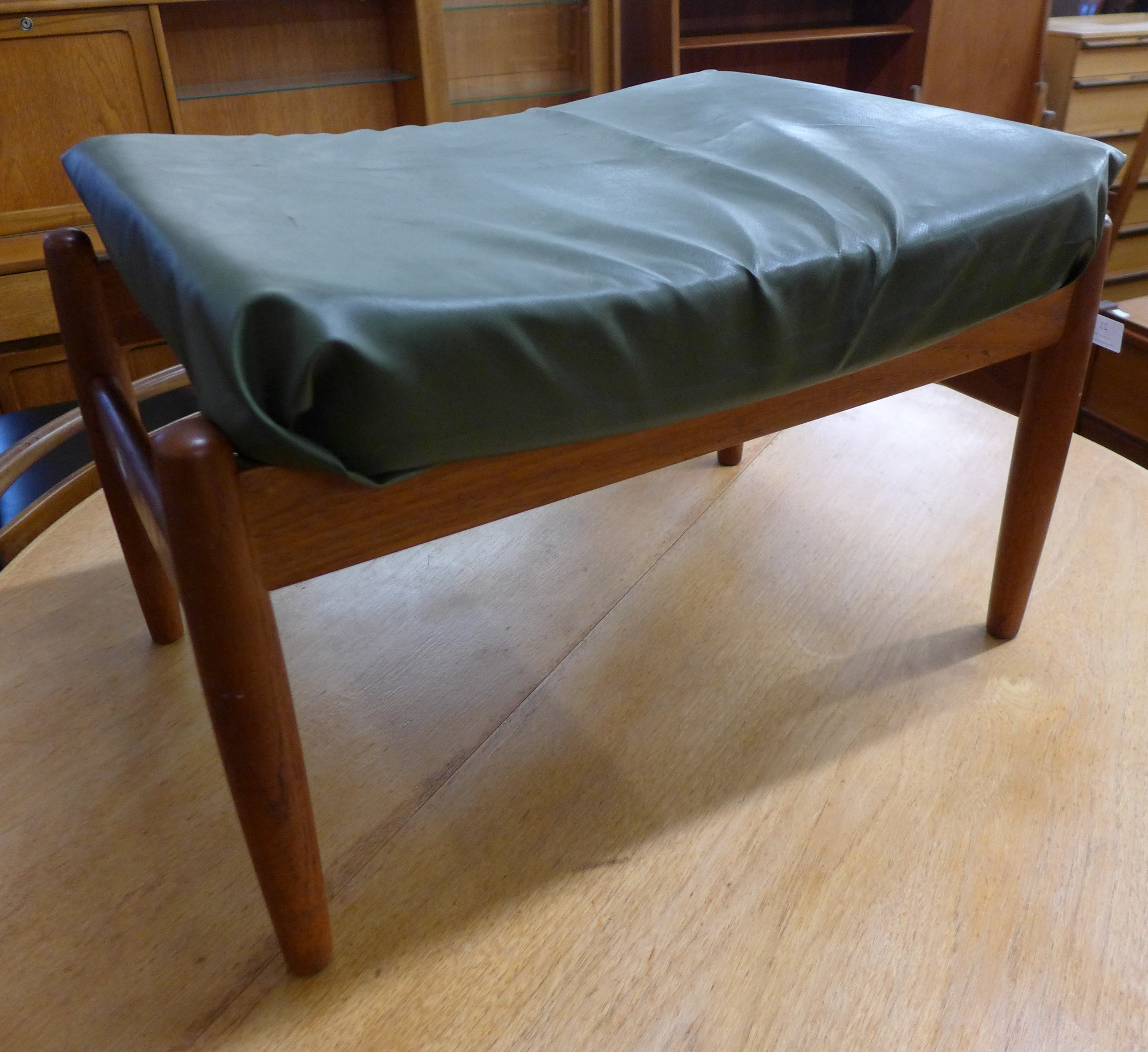 A Danish teak stool