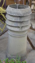 A Victorian glazed chimney-pot