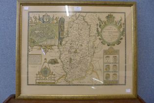 A reproduction John Speede map of "The Countie of Nottingham"