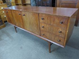 A Gimson & Slater Ltd., Vesper Furniture teak and afromosia sideboard