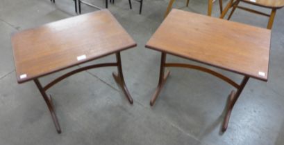 A pair of G-Plan Fresco teak occasional tables