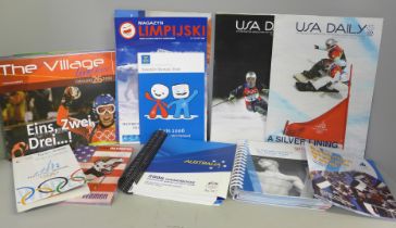 Winter Olympics, Turin 2006, including Media Country Handbooks, Japan, Sweden, USA Women, Italy,