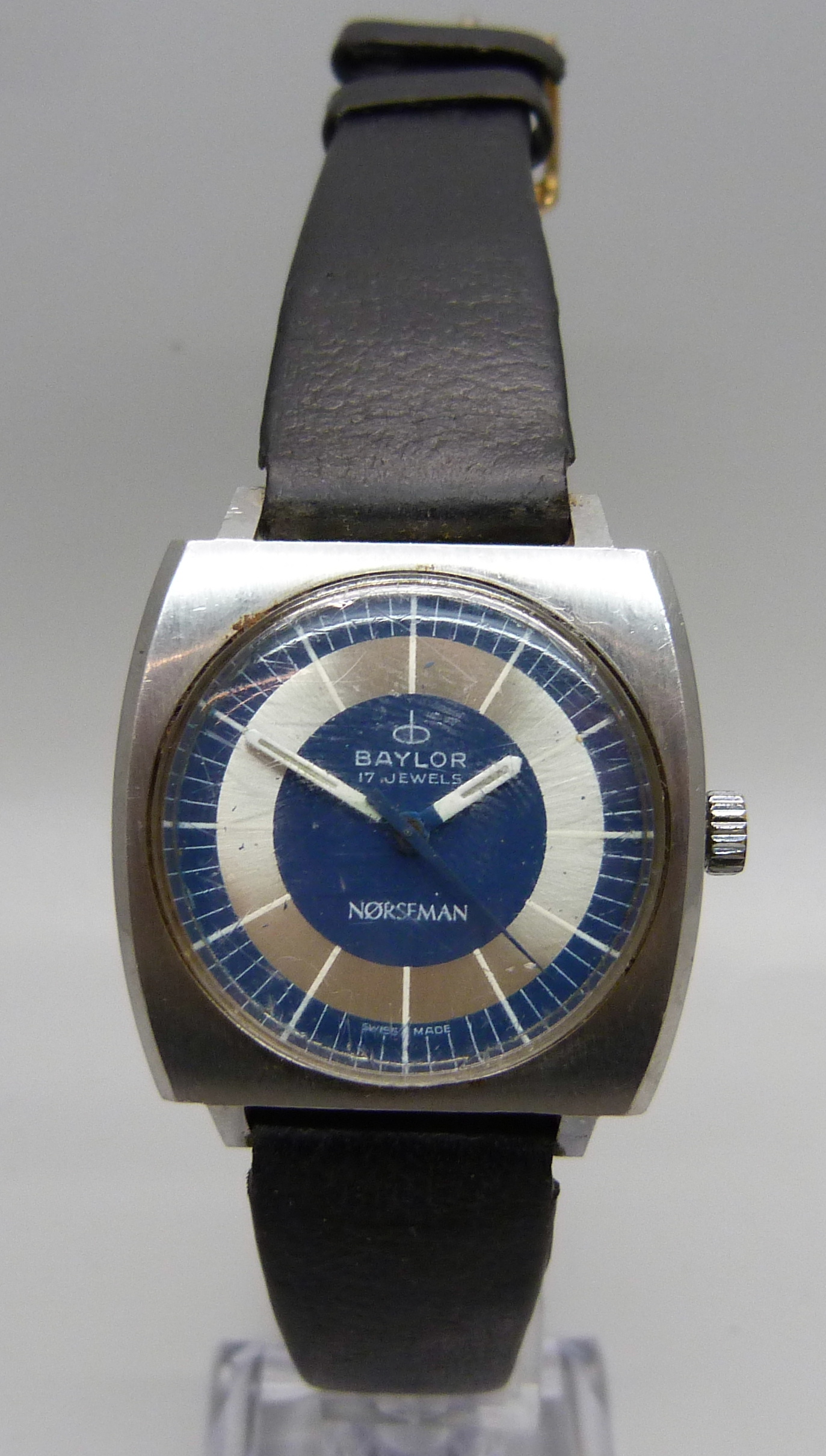 A 1970's Baylor Norseman, Swiss made, 17 jewel movement wristwatch