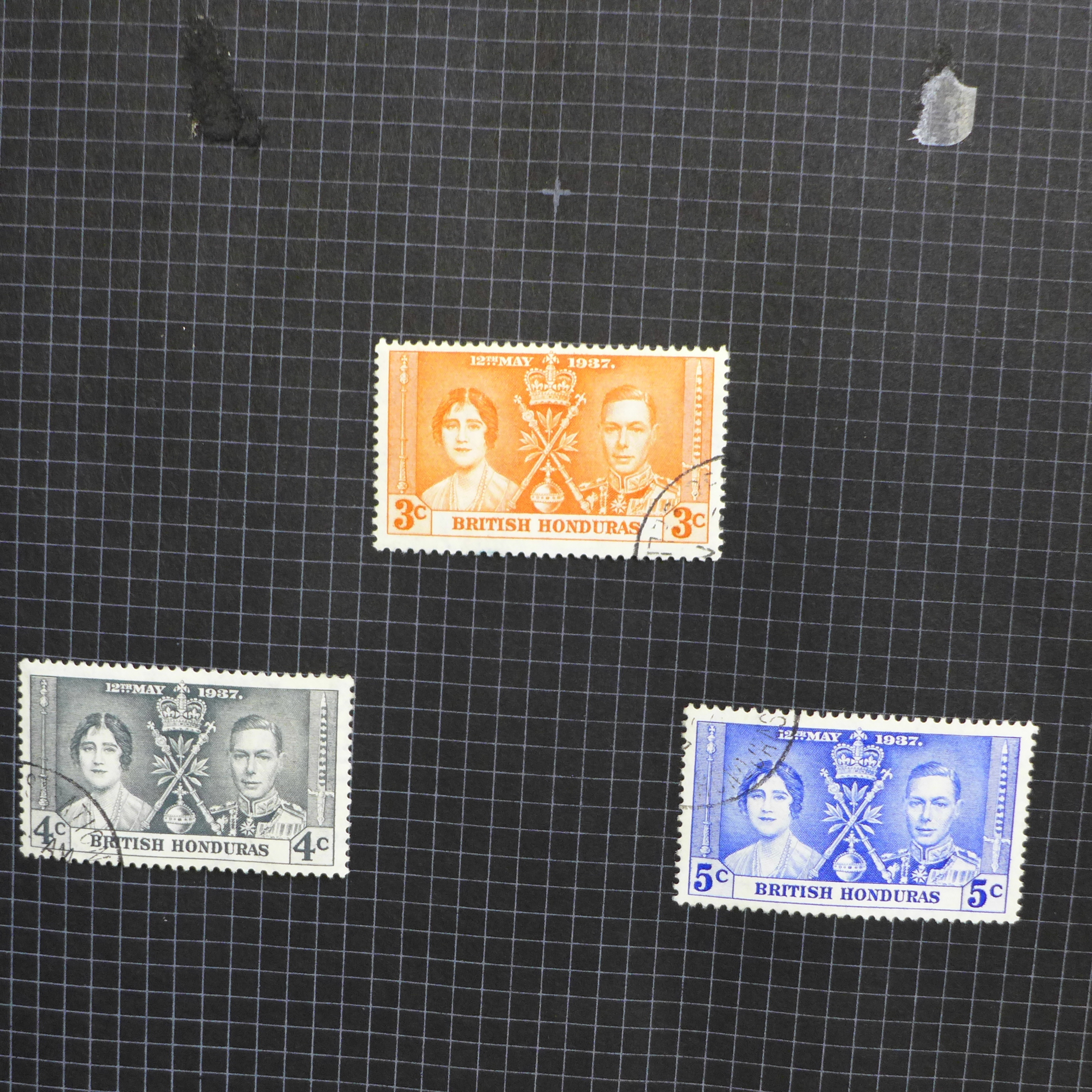 Stamps; Commonwealth Omnibus stamps in two albums with many King George VI Coronation onwards - Image 3 of 7