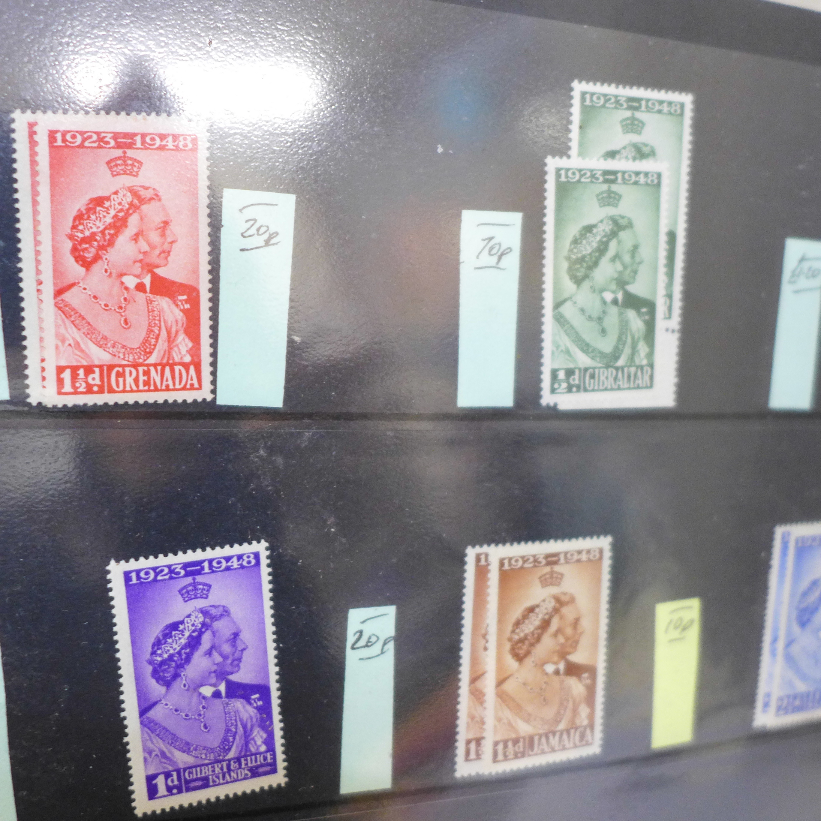 Stamps; Commonwealth Omnibus stamps in two albums with many King George VI Coronation onwards - Image 6 of 7