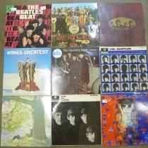 Twelve The Beatles and solo LP records