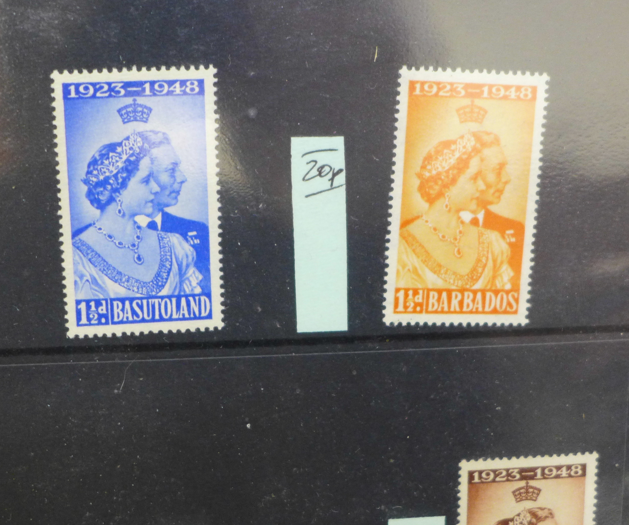 Stamps; Commonwealth Omnibus stamps in two albums with many King George VI Coronation onwards - Image 7 of 7