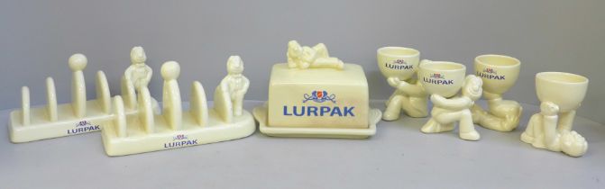 Seven Lurpak advertising items