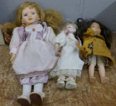 Three dolls **PLEASE NOTE THIS LOT IS NOT ELIGIBLE FOR POSTING AND PACKING**