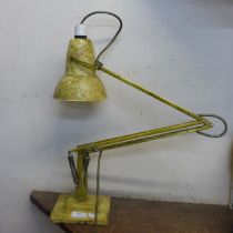 A Herbert Terry & Sons Ltd. mottled effect metal anglepoise desk lamp