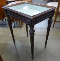 An 18th Century style French carved mahogany bijouterie table