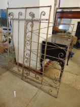 Two French wrought steel railings
