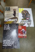 Three Royal Academy art exhibition posters, Summer Exhibition, Amoako Boafo, The Architectural