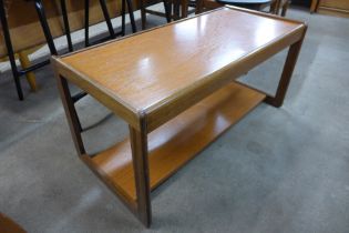 A teak coffee table