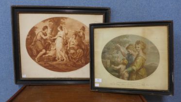 Two 19th Century Bartolozzi engravings and one other