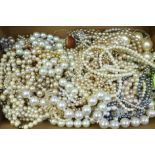 Assorted faux pearl necklets