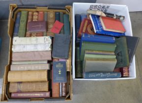 Two boxes of late 19th/early 20th Century books, some with decorative bindings **PLEASE NOTE THIS