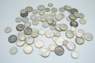 Half silver coinage (171g) silver coinage (9g) and later