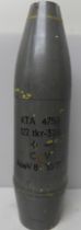 A large and heavy military shell case, 47cm, 17.35kg