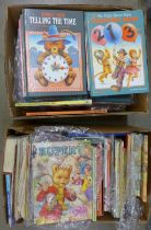 Two boxed of vintage children's annuals including Rupert The Bear, Pippin, Adam Adamant, Enid