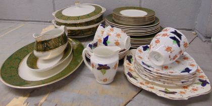 A Johnson Bros. dinner set, a teaset and a Woods & Sons set of plates, etc. **PLEASE NOTE THIS LOT