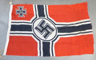 A German Kriegsmarine WWII period flag, 87cm x 132cm