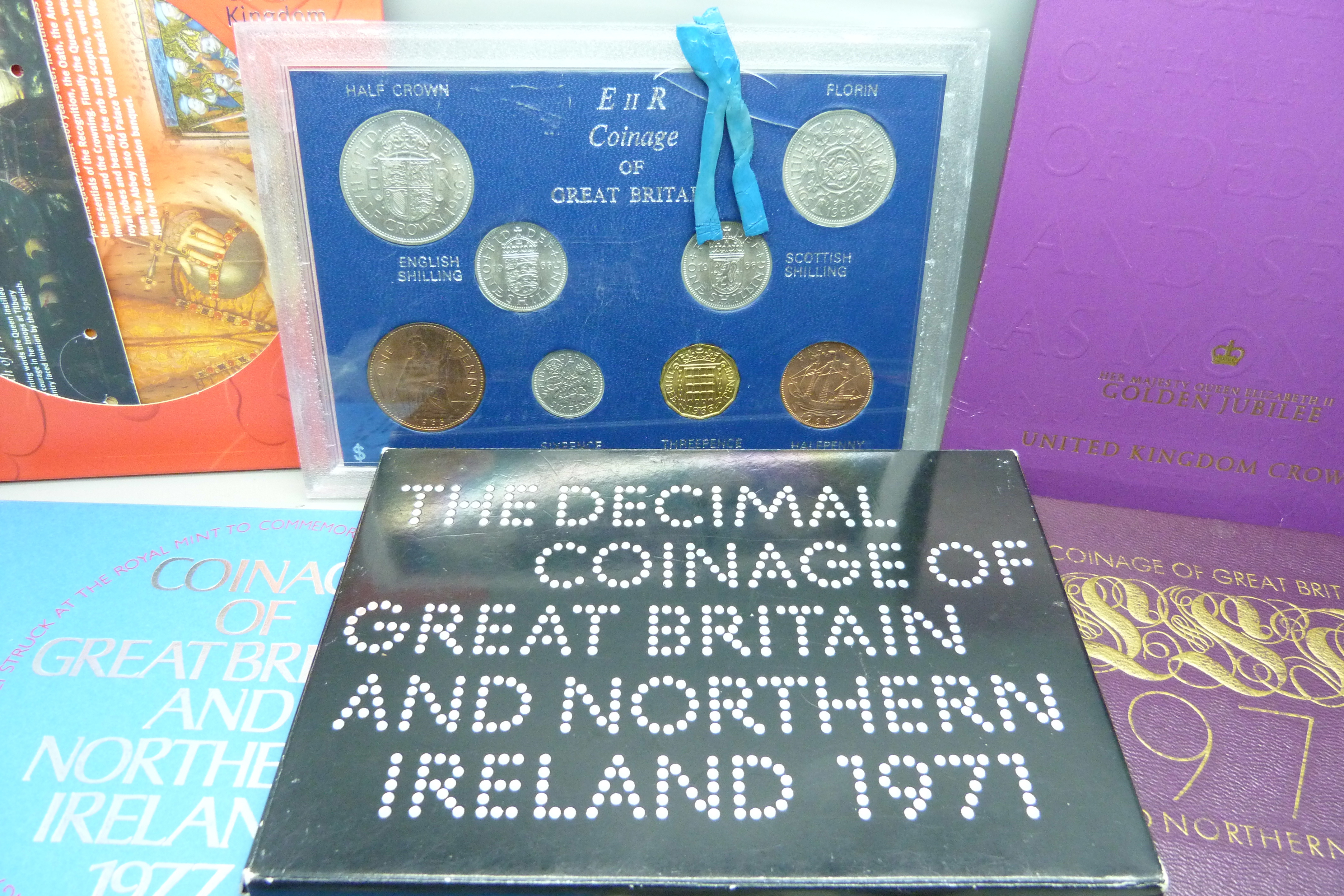 Coins; UK coin sets, commemorative crowns and other coins including 1935 and 1937 crowns - Image 2 of 6