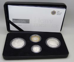 The Royal Mint, The 2008 UK Silver Proof Piedfort Four-Coin Collection, Heavy Measure, No. 0600