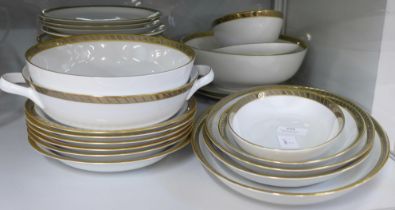 A Rosenthal gold rimmed dinner service **PLEASE NOTE THIS LOT IS NOT ELIGIBLE FOR POSTING AND