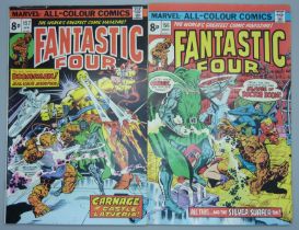 Four Marvel Fantastic Four comics;- 77 August, Shall Earth Endure?; 155 February, The Silver