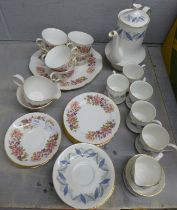 A Colclough tea service and a Royal Standard Trend pattern coffee service **PLEASE NOTE THIS LOT