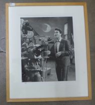 A Cliff Richard photograph of him appearing on television, taken from the original negative, limited