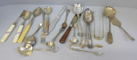 Small items of plated cutlery