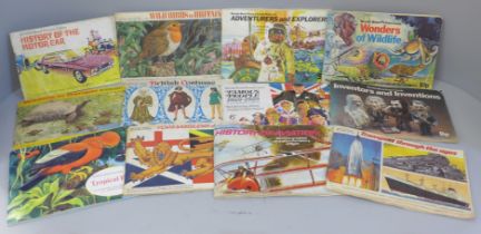 A collection of nineteen Brooke Bond tea cards, 1970s including The Race Into Space, Wonders of