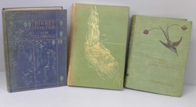 Three volumes; British Birds' Nests, Kearton, published by Cassell & Co., 1898, Wonders of the