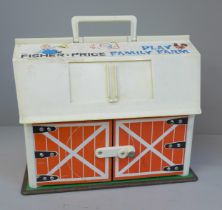 An original 1967 Fisher-Price Farmhouse, silo and all characters