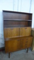 A teak bookcase