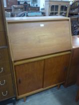 A teak bureau