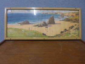 An Atlantic by the Coast railway advertising print, framed