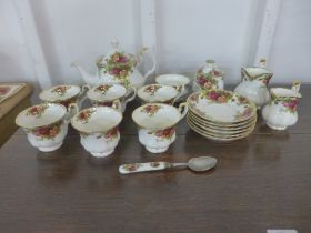 A Royal Albert Old Country Roses tea service