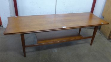 A Fyne Ladye teak coffee table, designed by Richard Hornby and retailed by Heals