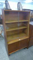 A teak bookcase