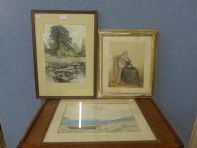 Three assorted 19th Century English School watercolours